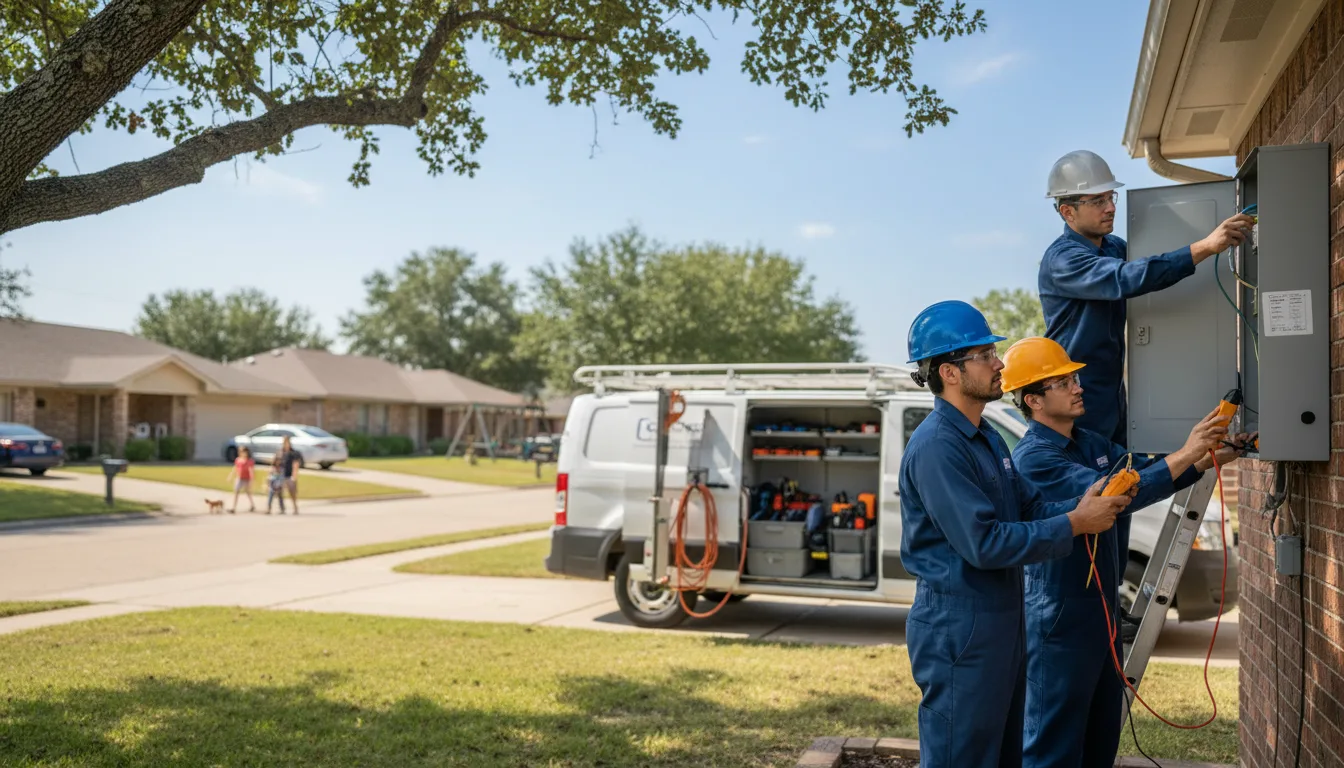 Certified electrician providing emergency electrical services in Pulaski, IA